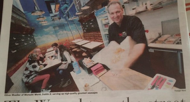 Oliver and Worscht in the Sunday Business Post